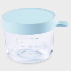 Beaba, BEABA Kostgläschen aus Glas Superior Portion 150 ml light blue, 