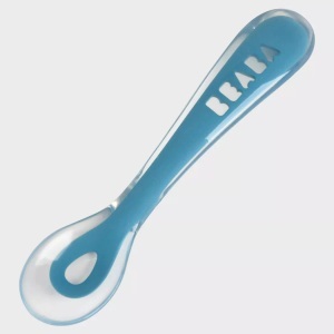 Beaba, BEABA Silikonlöffel 2nd age blue, 