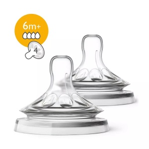 Avent, Avent Philips Avent Naturnah Sauger ab 6 Monaten, PHILIPS AVENT Natural Sauger 4, 6M+ (2 Stk)