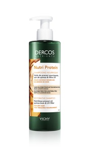 DERCOS, Dercos Nutrients Nutri Protein Shampoo für ausgetrocknetes Haar 250ml, Vichy Dercos Nutrients Nutri Protein Shampoo Flasche 250 ml