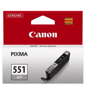 Canon, Original Tintenpatrone grau Canon CLI-551, CLI-551GY, Canon Tintenpatrone, grau, CLI-551GY, 6512B001, (7ml)