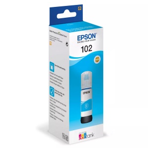 Epson, Epson 102 EcoTank cyan Tintenpatrone Nachfüller, Epson 102 Original Tintenpatrone C13T03R240 Cyan 70 ml