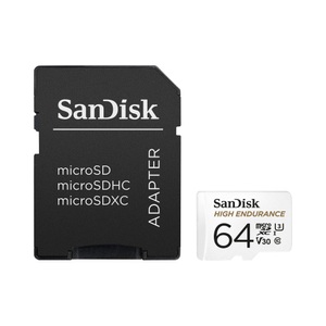 SanDisk, SanDisk hohe Haltbarkeit 64Gb microSDXC Micro SD, SANDISK Micro-SDXC High Endurance - Speicherkarte (64 GB, 100 MB/s, Weiss)
