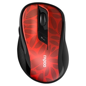 Rapoo, Rapoo M500 Office silent Wireless Maus, Rapoo M500 Silent - Maus (Rot/Schwarz)