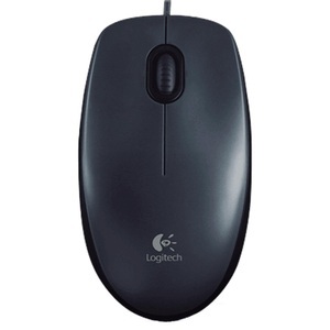 Logitech, Logitech M100 Dark - Maus (Schwarz), Logitech M100 Maus Schwarz Kabelgebundene Maus 910-005003 ? Computer Maus/Presenter ? Schwarz