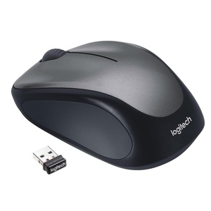 Logitech, Logitech M235 Wireless Maus schwarz/silber, Logitech M235 - Maus (Silber)