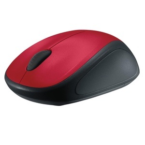 Logitech, Logitech M235 - Maus, Logitech M235 Maus Funk Optisch Rot/Schwarz 3 Tasten 1000 dpi