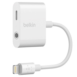 Belkin, Belkin Adapter Audio 3.5 zu Lightning Weiss Weiss, BELKIN 3 5 mm Audio Charge RockStar Gadgets Nützliches Weiss
