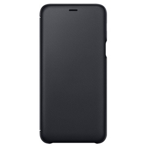 Samsung, Samsung Galaxy A6 Plus (2018) Flip Wallet Cover Tasche Schwarz (EF-WA605CBEGWW), Samsung - Wallet, Noir Black