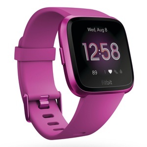 Fitbit, Fitbit Versa Lite Mulberry Smartwatch, FITBIT Versa Lite - Smartwatch (S: 140 mm -180 mm, L: 180 220 Silikon, Magenta)
