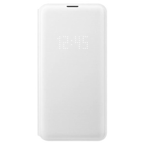 Samsung, Samsung Galaxy S10e LED View Cover Tasche Weiss (EF-NG970PWEGWW), Samsung - LED view (Galaxy S10e), Bookcase für Smartphones, Weiss