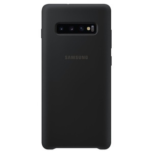 Samsung, Samsung Galaxy S10 Plus Galaxy Silikon Cover Hülle Schwarz (EF-PG975TBEGWW), Samsung - Silicon, Hardcase für Galaxy S10+, Black