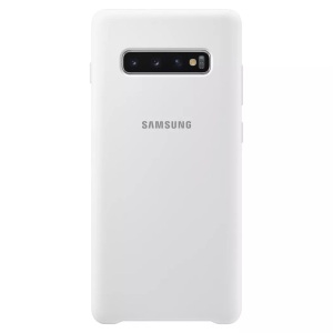 Samsung, Samsung Galaxy S10 Plus Galaxy Silikon Cover Hülle Weiss (EF-PG975TWEGWW), Samsung - Silicon, Hardcase für Galaxy S10+, Weiss