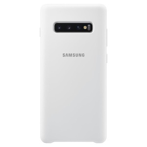 Samsung, Samsung Galaxy S10 Plus Galaxy Silikon Cover Hülle Weiss (EF-PG975TWEGWW), Samsung - Silicon, Hardcase für Galaxy S10+, Weiss