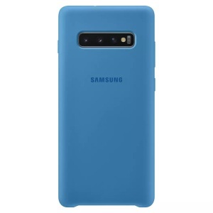 Samsung, Samsung Galaxy S10 Plus Galaxy Silikon Cover Hülle Blau (EF-PG975TLEGWW), Samsung - Silicon, Hardcase für Galaxy S10+, Blau