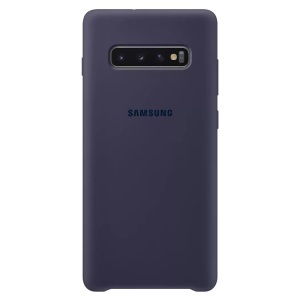 Samsung, Samsung Galaxy S10 Plus Galaxy Silikon Cover Hülle Dunkelblau (EF-PG975TNEGWW), Samsung - Silicon, Hardcase für Galaxy S10+, Nachtblau