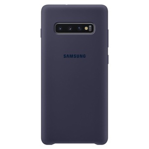 Samsung, Samsung Galaxy S10 Plus Galaxy Silikon Cover Hülle Dunkelblau (EF-PG975TNEGWW), Samsung - Silicon, Hardcase für Galaxy S10+, Nachtblau