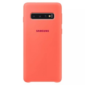 Samsung, Samsung Galaxy S10 Galaxy Silikon Cover Hülle Berry Pink (EF-PG973THEGWW), Samsung - Silicon, Hardcase für Galaxy S10, Korall