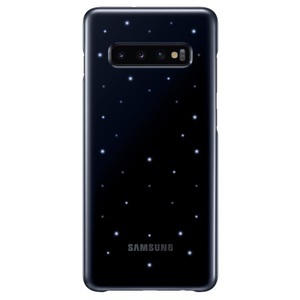 Samsung, Samsung Galaxy S10 Plus Galaxy LED Cover Hülle Schwarz (EF-KG975CBEGWW), Samsung - LED (Galaxy S10+), Hardcase für Smartphones, Black