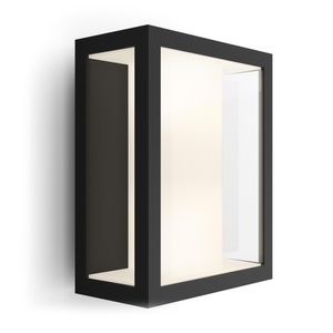 Philips, Philips Hue White and Color Ambiance Impress - Garten-Wandleuchte (Schwarz), Philips Hue Impress Wandleuchte (16W)