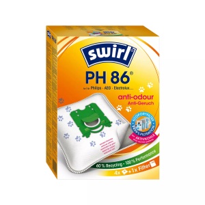 Swirl, Swirl 202621 Ph86 Neutralizair - Staubsaugerbeutel (), Swirl PH 86 Staubbeutel EcoPor Anti-Geruch