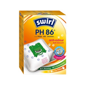 Swirl, Swirl 202621 Ph86 Neutralizair - Staubsaugerbeutel (), Swirl PH 86 Staubbeutel EcoPor Anti-Geruch