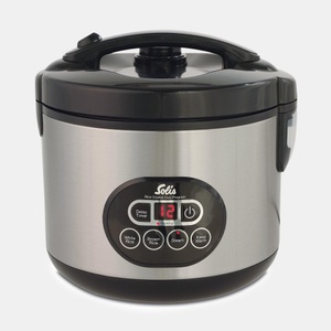 Solis, Solis Rice Cooker DUO Program - Reiskocher (Schwarz/Silber), Solis Duo Program Typ 817 Reiskocher