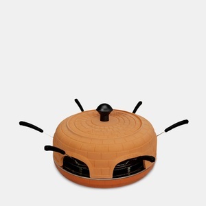 Ohmex, Ohmex Piz-1600 - Ofen für Mini-Pizzas (Ton/Schwarz), Ohmex PIZ 1600 Pizza Party Set
