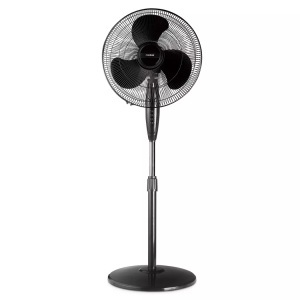 Rotel, Rotel U7592Ch - Standventilator (Schwarz), Rotel Oszillierender Standventilator mit 2 Rotorblätter schwarz 40cm