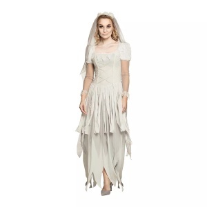 Fasnacht, Braut Geist, Boland - Kostüm Ghost Bride (40/42), 40-42, Weiss