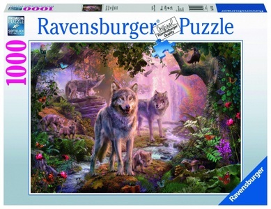 Ravensburger, Ravensburger Puzzle Wolfsfamilie im Sommer, 1000 Teile, Wolfsfamilie im Sommer (Puzzle)