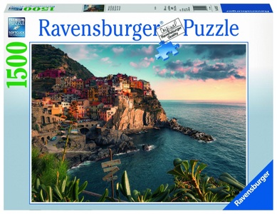 Ravensburger, Ravensburger Puzzle Blick auf Cinque Terre, 1500 Teile, Ravensburger Puzzle Blick auf Cinque Terre 1500 Teile (1 Stk)