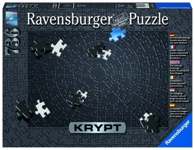 Ravensburger, Ravensburger Puzzle Krypt Schwarz, 736 Teile, Ravensburger Puzzle »Krypt Black«