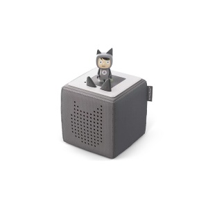 TONIES, Tonies Toniebox - Lautsprecher (Anthrazit/Weiss), Tonies Toniebox Starter Anthrazit Kinderhörspiel ? Bluetooth Lautsprecher/Portable Speaker ? Anthrazit