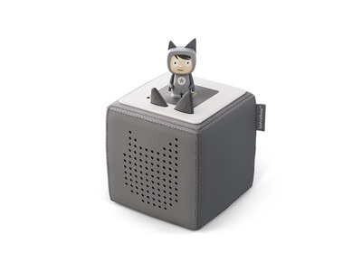 TONIES, Tonies Toniebox - Lautsprecher (Anthrazit/Weiss), Tonies Toniebox Starter Anthrazit Kinderhörspiel ? Bluetooth Lautsprecher/Portable Speaker ? Anthrazit