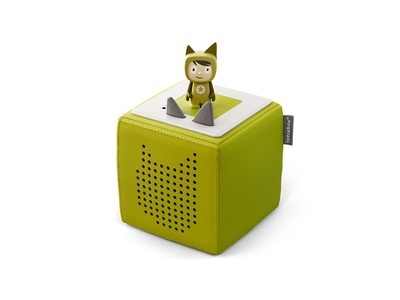 TONIES, Tonies Toniebox - Lautsprecher (Grün/Weiss), Toniebox Starterset Grün (Kreativ-Tonie)