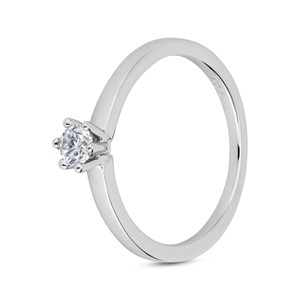 Sergio Ferris, Sergio Ferris Ring mit Diamant 56, Sergio Ferris - Ring mit Diamant, 56, Weissgold