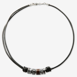 Fossil, Fossil Collier Herren, Fossil - Halskette, 45cm, Black