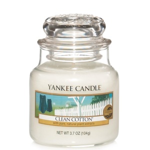 Yankee Candle, Yankee Candle Duftkerze Höhe 85 mm / Durchmesser 60 mm, YANKEE CANDLE Clean Cotton Duftkerze