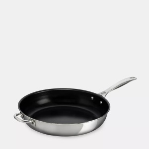 Le Creuset, Le Creuset Bratpfanne 3-Ply Plus 32cm, Le Creuset - Bratpfanne, 32cm, Black