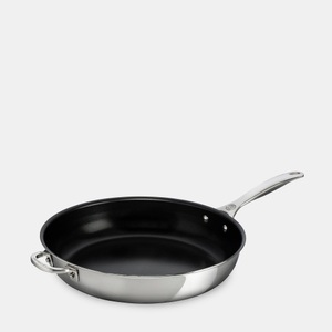 Le Creuset, Le Creuset Bratpfanne 3-Ply Plus 32cm, Le Creuset - Bratpfanne, 32cm, Black