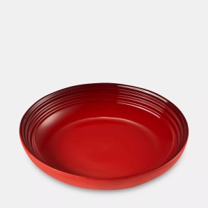 Le Creuset, Teller tief Teller tief, Le Creuset - Teller tief, 22cm, Rot