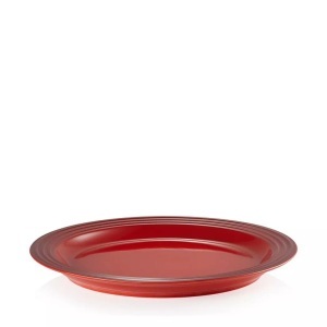 Le Creuset, Teller flach Teller flach, Le Creuset - Teller flach, 27cm, Rot