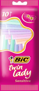 Bic, Bic Twin Lady Sensitive 10 Stk, Bic Twin Lady Einwegrasierer
