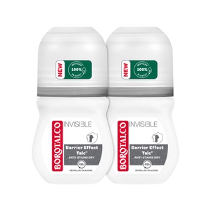 Borotalco, Borotalco Deo Roll-On Invisible Duo 2X50Ml, Borotalco Invisible Deodorant Roll-On