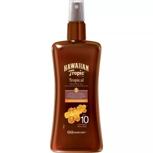 Hawaiian Tropic, Hawaiian Tropic Tropical Dry Spray Oil 200ml, HAWAIIAN Tropic Protective Spray Oil LSF 10 (200ml)