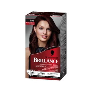 Schwarzkopf, Schwarzkopf 896 Schwarzrot (1 Stück), BRILLANCE - Intensiv-Color-Creme, Intensive, 113ml, Schwarzrot