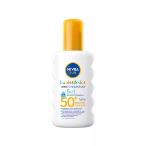 Nivea, Nivea Sun Kids Protect & Sensitive Sonnenspray LSF 50+ 200ml, Nivea Sun Kids Sensitive Sonnenspray für Kinder