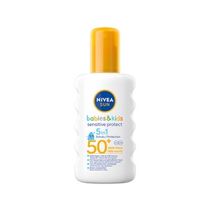Nivea, Nivea Sun Kids Protect & Sensitive Sonnenspray LSF 50+ 200ml, Nivea Sun Kids Sensitive Sonnenspray für Kinder