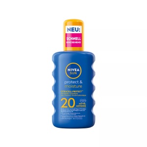 Nivea, Nivea Sun Protect & Moisture Pflegendes Sonnenspray LSF 20 200ml, NIVEA Sun Protect & Moisture Sonnenspray LSF 20 (200ml)